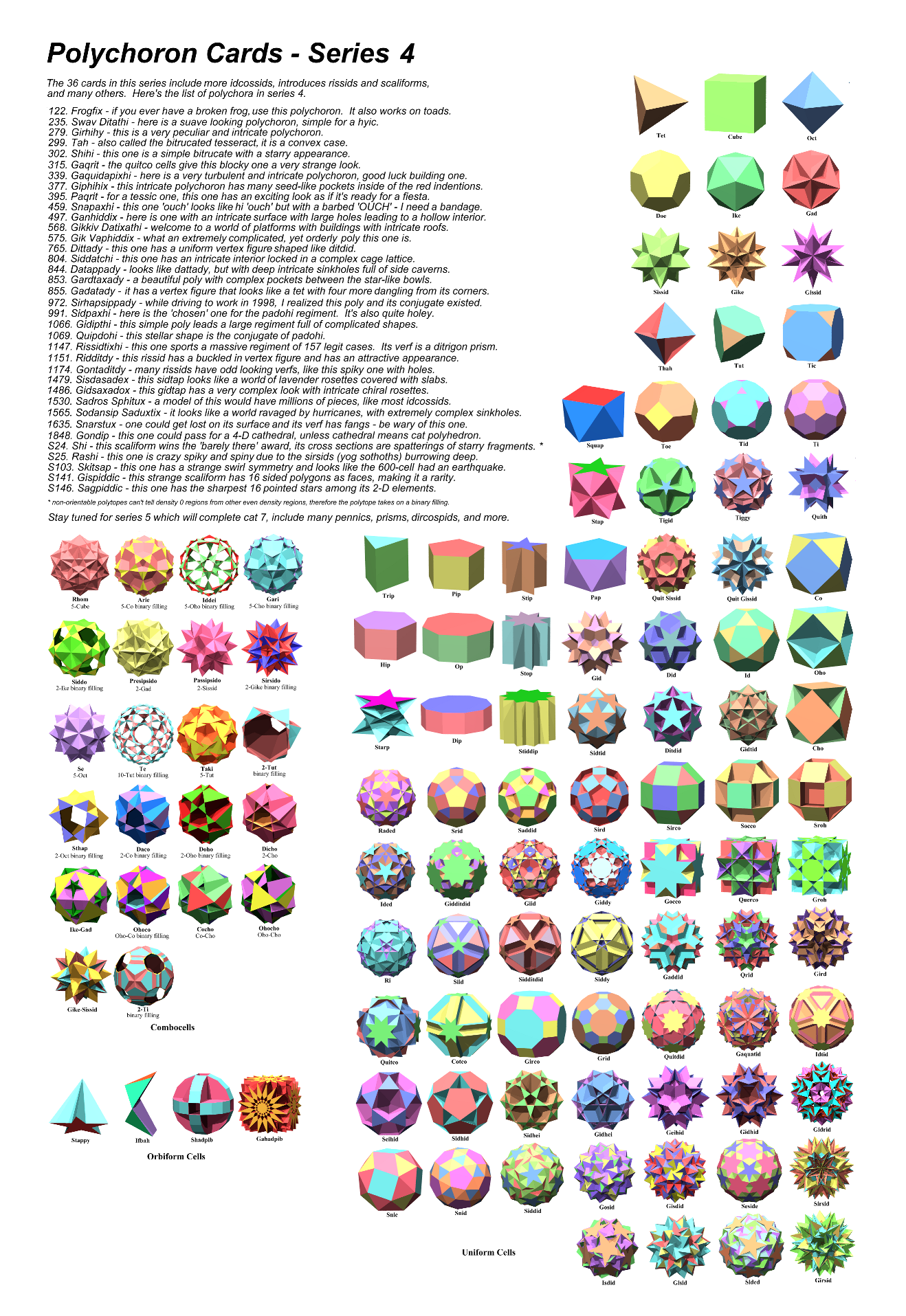 Back of Booklet set 4